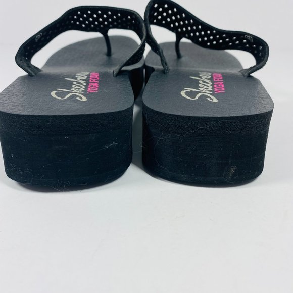 Skechers Yoga Foam Bling Flip Flop Size 9 - Picture 5 of 10